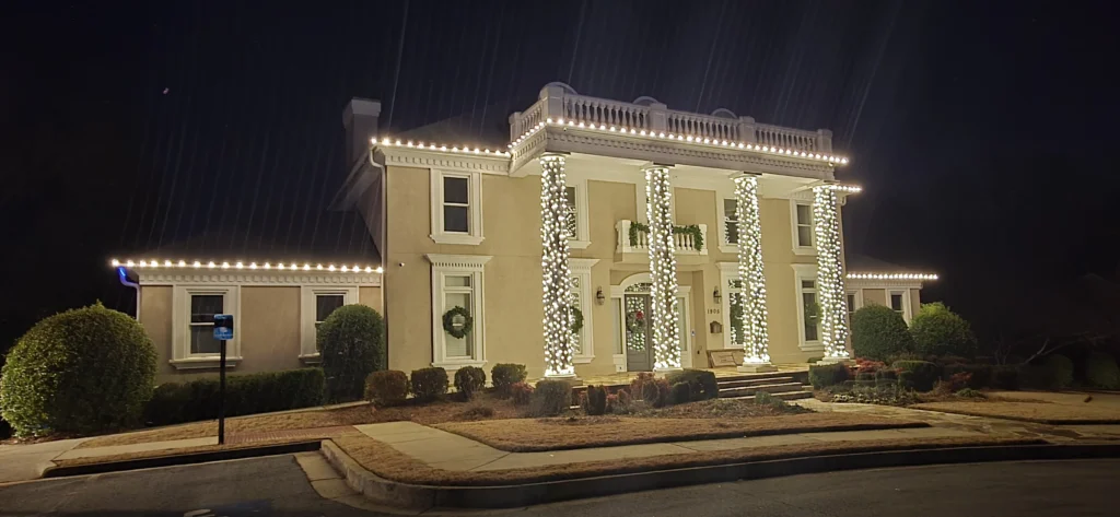 Commercial Christmas Light Installation in Alpharetta, GA